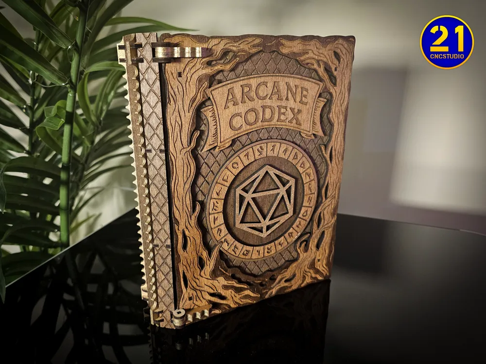 Arcane Codex – Spellbook Box for Magic Relics by 21CNCStudio