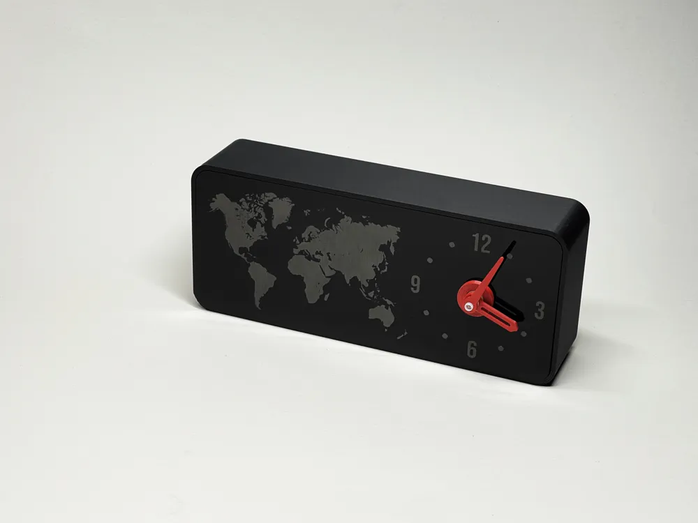 World Map Clock - face - Free 3D Print Model - MakerWorld