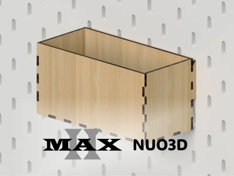 MAX2超省料方盒|兼容IKEA Skadis|一块板两个盒子