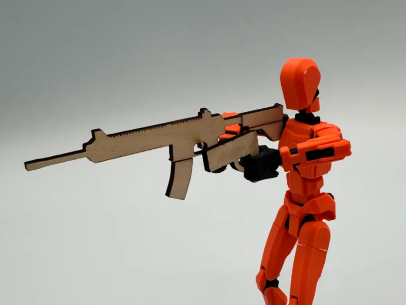 Dummy 13 Automatic Rifle - laser-cut