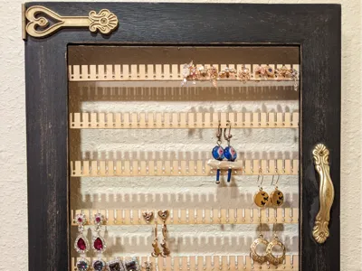 Earring Picture Frame Holder (5x7)