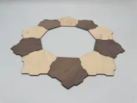 Walnut and Basswood, 10x in all
