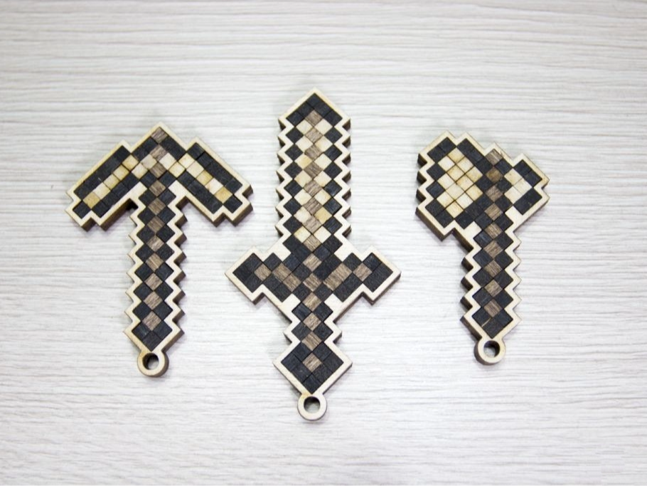 My World Pixel Weapons by weilan MakerWorld: Download Free 3D Models - 3D model önizlemesi