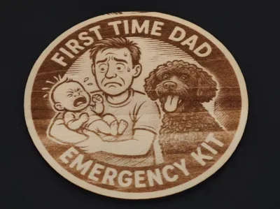 First Time Dad - Emergency Kit - Box Decoration
