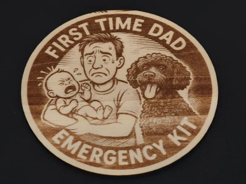 First Time Dad - Emergency Kit - Box Decoration