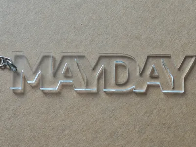 MAYDAY Logo Keychain