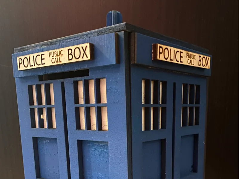 Tardis laser cut model