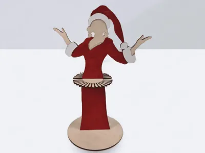 Mrs. Claus Napkin Holder