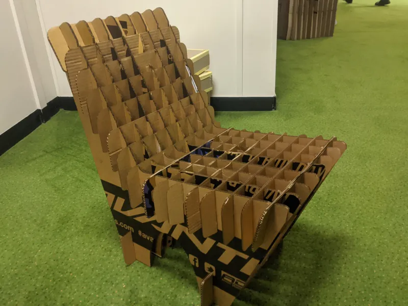 Sturdy Glue-Free Cardboard Chair