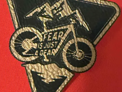 FEAR IS JUST A GEAR HAT PATCH