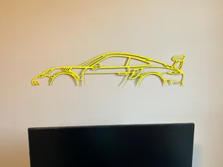 Porsche 911 GT3 RS Wall Art - Laser Cut Metal Sign