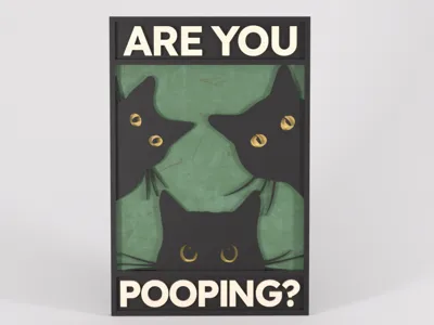 Funny Are you Pooping Sign - Cats