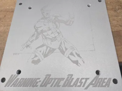 Optic Blast Laser Warning Sign