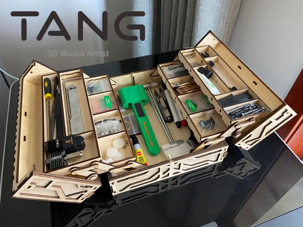 Heterostructure Lasers 2冊セット Double-Sided Multi-Layer Folding Toolbox - Free 3D Print Model