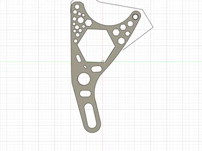 Rear Disk brake caliper mounting bracket