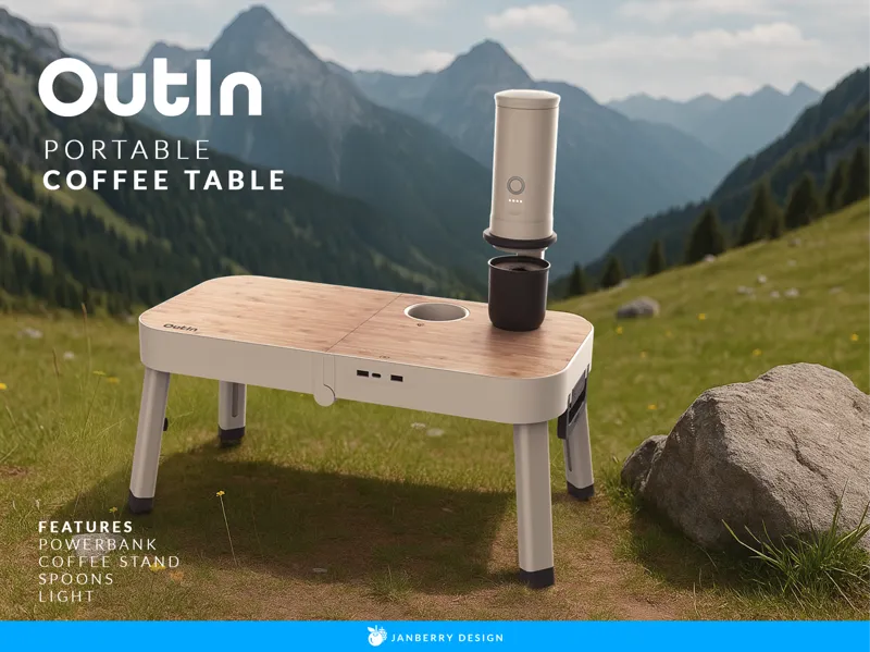 OUTIN - Portable Coffee table top