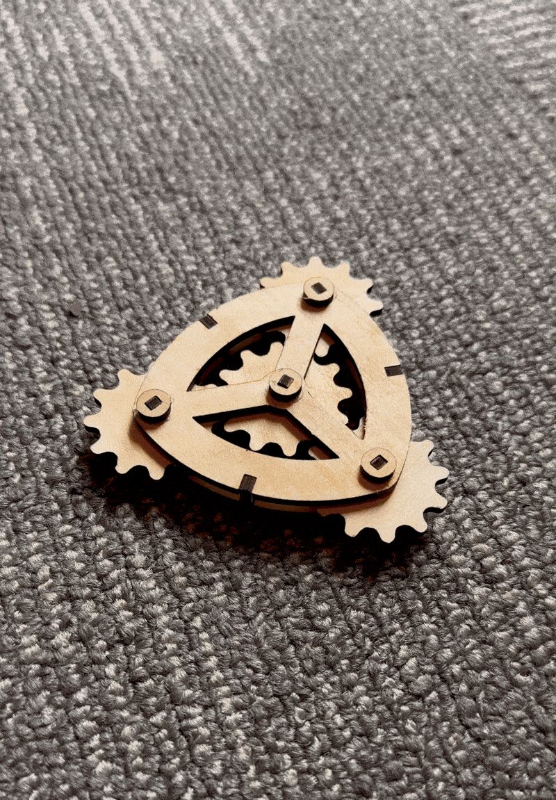 Laser-cut Fidget Gears