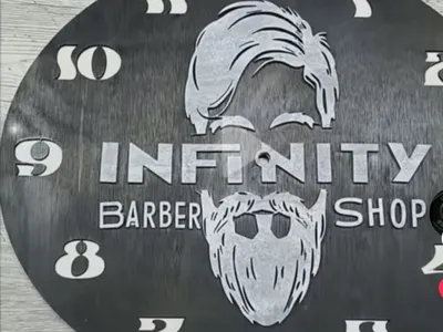 WALL CLOCK BARBER SHOP