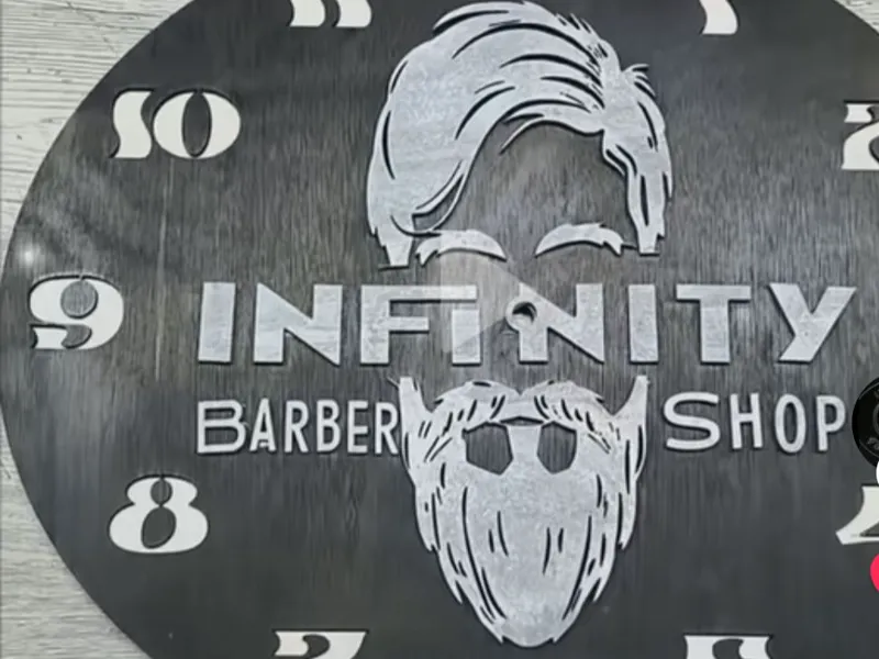 WALL CLOCK BARBER SHOP