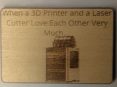 Funny Sign - When a Printer and Laser Baby