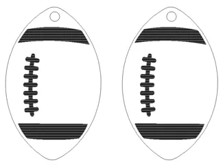 Football Earrings