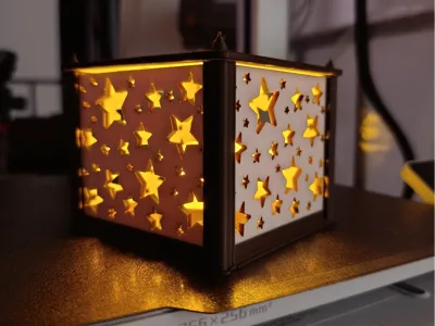 Square lantern  Part 1 ( Panels and Top)