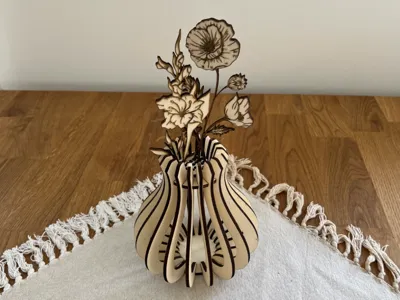Lasercut Vase for Flowers