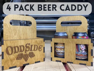Beer Caddy Holder Laser Cut File