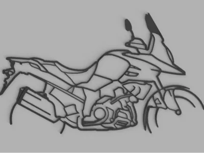 Suzuki V-Strom Motorcycle Wall Art