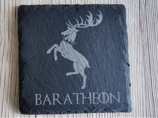 Game of Thrones Slate Coaster House Baratheon