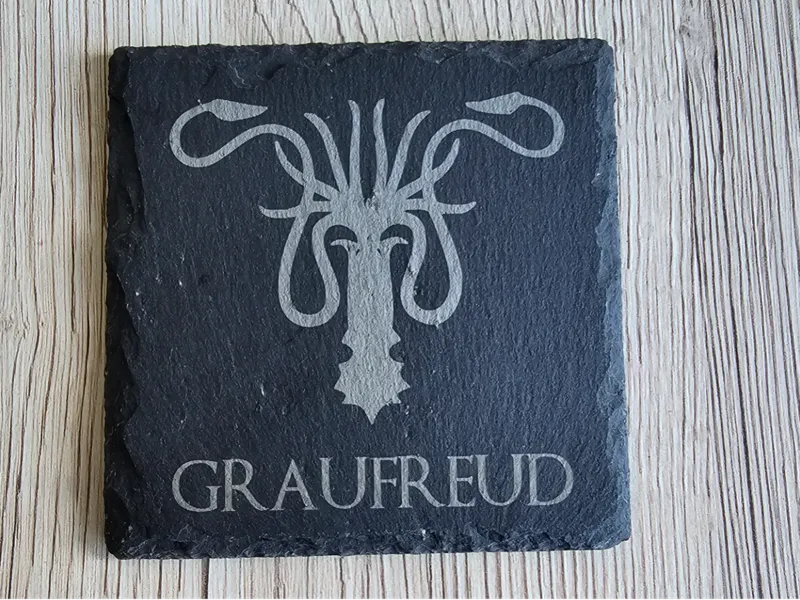 Game of Thrones Slate Coaster House Graufreud