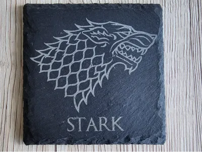 Game of Thrones Slate Coaster House Stark