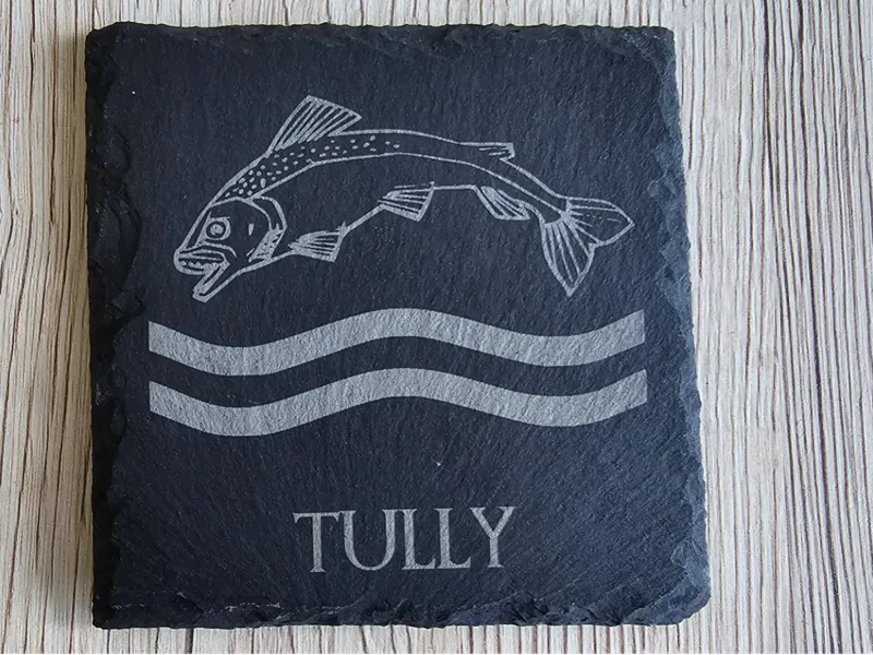 Game of Thrones Slate Coaster House Tully