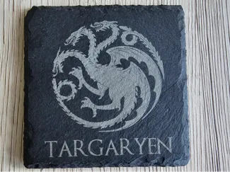 Game of Thrones Slate Coaster House Targaryen