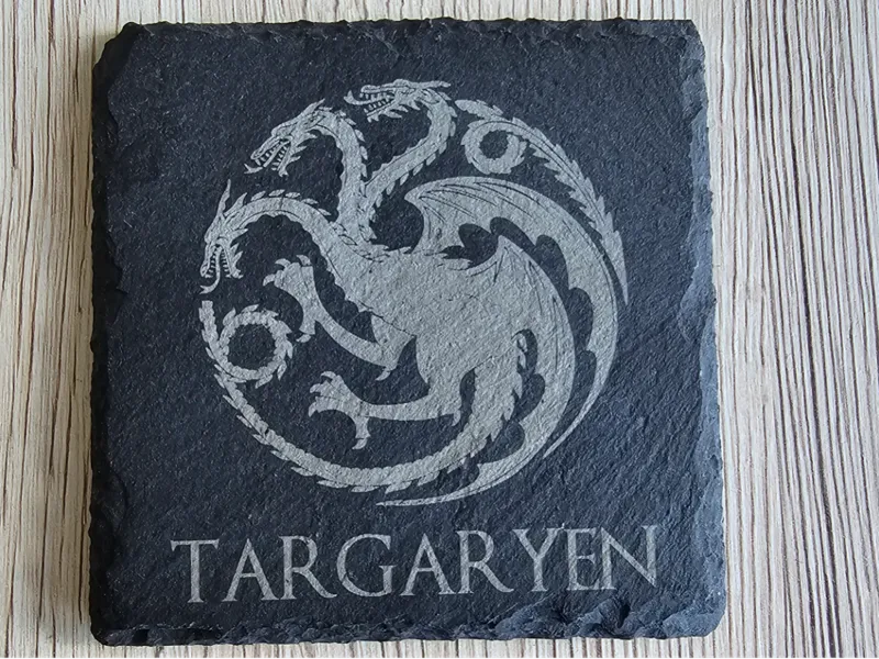 Game of Thrones Slate Coaster House Targaryen