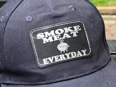 Smoke Meat Everyday – Laser Engraved PU Patch Cap