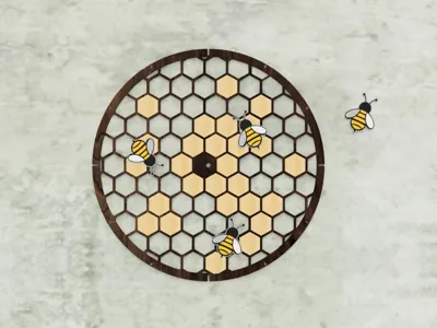 Bee-themed Clock