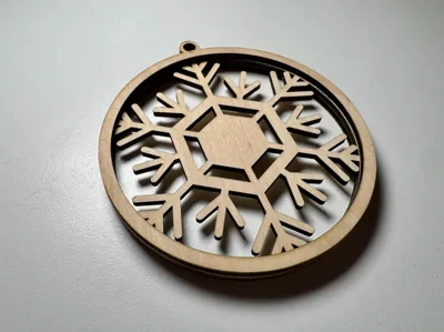Snowflake 3D Hanging Ornament