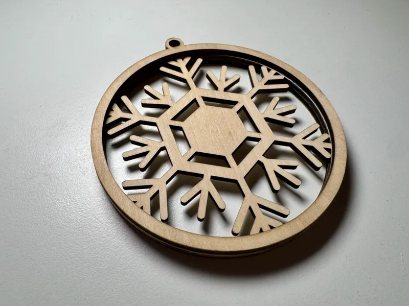 Snowflake 3D Hanging Ornament