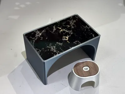 Marble-patterned