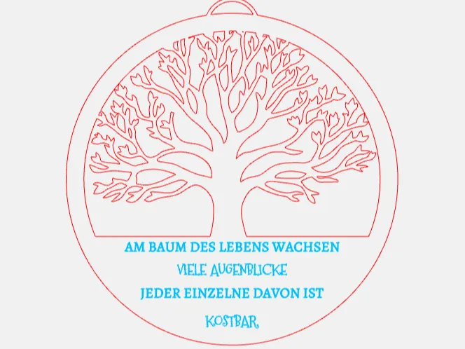 Fenster Schild Baum des Lebens