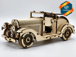 1934 Ford Cabriolet Model for Cyberbrick