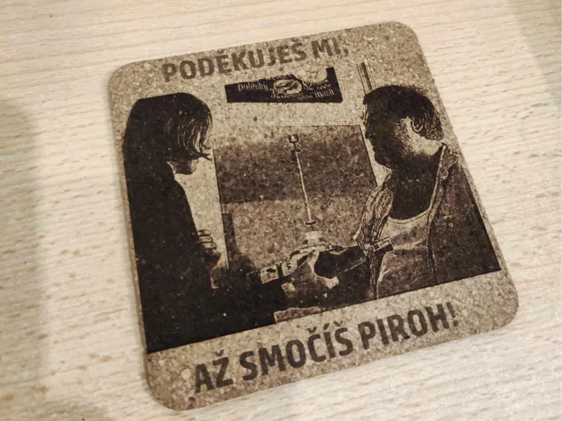 Party Hard Czech movie funny cork coaster