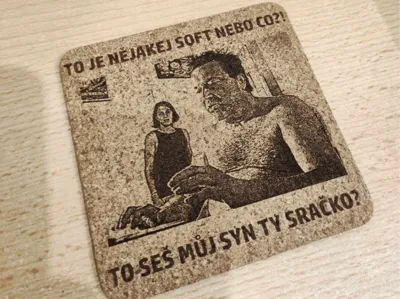 Party Hard Czech movie funny cork coaster
