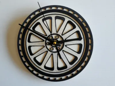 Car Wheel Clock