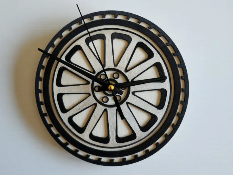 Car Wheel Clock