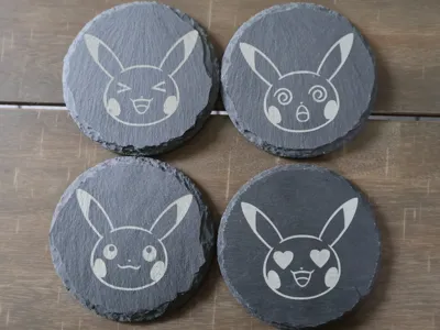 Pokemon Corprate Pikachu Coasters