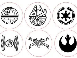 Posa Vaso star wars
