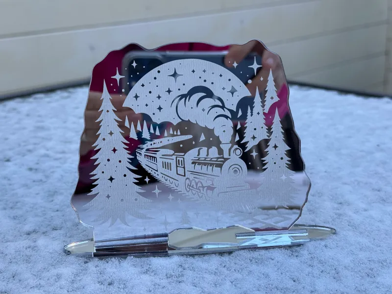 3 CENTERPIECE - POLAR EXPRESS - SNOWFLAKE -SNOWMAN