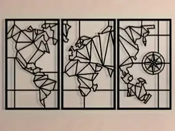 World map silhouette